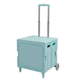 Darrahopens Tools > Tools Storage > Utility Trolleys Collapsible Rolling Cart Easy Storage Strong Load Capacity Multifunctional Foldable Portable Shopping Trolley Wheel Box Green In Australia - Darrahopens