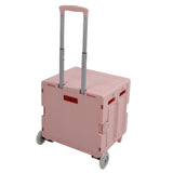 Darrahopens Tools > Tools Storage > Utility Trolleys Collapsible Rolling Cart Easy Storage Strong Load Capacity Multifunctional Foldable Portable Shopping Trolley Wheel Box Red In Australia - Darrahopens