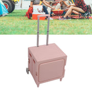 Darrahopens Tools > Tools Storage > Utility Trolleys Collapsible Rolling Cart Easy Storage Strong Load Capacity Multifunctional Foldable Portable Shopping Trolley Wheel Box Red In Australia - Darrahopens