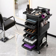 Darrahopens Tools > Tools Storage > Utility Trolleys Embellir Salon Trolley 2 Lockable Doors 6 Tier Trays Mobile Hair Cart Black In Australia - Darrahopens