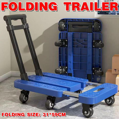 Darrahopens Tools > Tools Storage > Utility Trolleys Folding Platform Trolley Heavy Duty Hand Truck Foldable Cart Push Dolly Movin