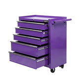Darrahopens Tools > Tools Storage > Utility Trolleys Giantz 5 Drawer Tool Chest Trolley Cabinet Toolbox Heavy Duty Garage Storage Organiser Purple