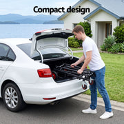Darrahopens Tools > Tools Storage > Utility Trolleys Giantz Foldable Hand Trolley Collapsible Transport Cart 180kg Load Black In Australia - Darrahopens