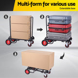 Darrahopens Tools > Tools Storage > Utility Trolleys Giantz Foldable Hand Trolley Collapsible Transport Cart 180kg Load Black In Australia - Darrahopens