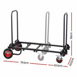 Darrahopens Tools > Tools Storage > Utility Trolleys Giantz Foldable Hand Trolley Collapsible Transport Cart 180kg Load Black In Australia - Darrahopens