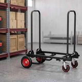 Darrahopens Tools > Tools Storage > Utility Trolleys Giantz Foldable Hand Trolley Collapsible Transport Cart 180kg Load Black In Australia - Darrahopens