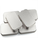 Darrahopens Tools > Tools Storage > Utility Trolleys Small Metal Storage Tin Box with Lid 6PCS Portable Hinged Container for Travel Home