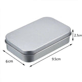 Darrahopens Tools > Tools Storage > Utility Trolleys Small Metal Storage Tin Box with Lid 6PCS Portable Hinged Container for Travel Home