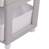Darrahopens Tools > Tools Storage > Utility Trolleys Thickened Enlarged Basket Shelf Cart Multi Layers Storage Rack Removable Floor Standing Multi Layer Organizer with Wheels 2 Layers In Australia - Darrahopens