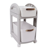 Darrahopens Tools > Tools Storage > Utility Trolleys Thickened Enlarged Basket Shelf Cart Multi Layers Storage Rack Removable Floor Standing Multi Layer Organizer with Wheels 2 Layers In Australia - Darrahopens