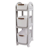 Darrahopens Tools > Tools Storage > Utility Trolleys Thickened Enlarged Basket Shelf Cart Multi Layers Storage Rack Removable Floor Standing Multi Layer Organizer with Wheels 3 Layers In Australia - Darrahopens
