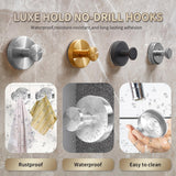 Darrahopens Tools > Tools Storage > Wall Storage Racks 2026 Upgraded Drill-Free Suction Cup Hooks, Stainless Steel Suction Cup Hooks for Shower, Mirror, Wall, Bathroom, Glass, Hanging Towels - 4 Pack, Black
