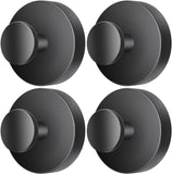 Darrahopens Tools > Tools Storage > Wall Storage Racks 2026 Upgraded Drill-Free Suction Cup Hooks, Stainless Steel Suction Cup Hooks for Shower, Mirror, Wall, Bathroom, Glass, Hanging Towels - 4 Pack, Black
