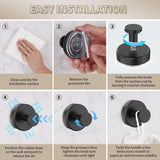 Darrahopens Tools > Tools Storage > Wall Storage Racks 2026 Upgraded Drill-Free Suction Cup Hooks, Stainless Steel Suction Cup Hooks for Shower, Mirror, Wall, Bathroom, Glass, Hanging Towels - 4 Pack, Bright Silver