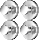 Darrahopens Tools > Tools Storage > Wall Storage Racks 2026 Upgraded Drill-Free Suction Cup Hooks, Stainless Steel Suction Cup Hooks for Shower, Mirror, Wall, Bathroom, Glass, Hanging Towels - 4 Pack, Bright Silver