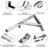 Darrahopens Tools > Tools Storage > Wall Storage Racks 250Mm Folding Wall Shelf, 2 pcs Stainless Steel Folding Bracket, Garage Shelf Support Frame, Heavy Duty Bracket For