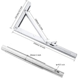 Darrahopens Tools > Tools Storage > Wall Storage Racks 250Mm Folding Wall Shelf, 2 pcs Stainless Steel Folding Bracket, Garage Shelf Support Frame, Heavy Duty Bracket For
