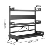 Darrahopens Tools > Tools Storage > Wall Storage Racks 3-Tier Large Kitchen Spice Rack Anti-Rust Organizer Shelf, Height Adjustable Storage Rack AU