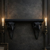 Darrahopens Tools > Tools Storage > Wall Storage Racks 3D-printed crow skull wall mount adds a touch of mystery to your home. (Black)