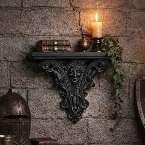 Darrahopens Tools > Tools Storage > Wall Storage Racks 3D-printed Gothic wall shelf brackets add a touch of classic Gothic elegance to your interior. Black