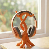 Darrahopens Tools > Tools Storage > Wall Storage Racks 3D-printed modern headphone stand, compatible with various headphones (gaming headsets, Bluetooth headsets, etc.) Orange
