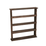 Darrahopens Tools > Tools Storage > Wall Storage Racks 4 Tiers Rustic Wood Spice Rack Organizer Wall Mounted Kitchen Shelves Space Save