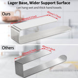 Darrahopens Tools > Tools Storage > Wall Storage Racks Adhesive Hand Towel Holder, 8 Inch Towel Holder for Bathroom Wall Mounted, Self Adhesive Square Stick on Towel Bar Wall for Kitchen Cabinet RV, (2 Pack)