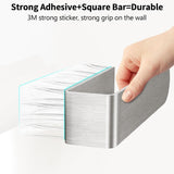 Darrahopens Tools > Tools Storage > Wall Storage Racks Adhesive Hand Towel Holder, 8 Inch Towel Holder for Bathroom Wall Mounted, Self Adhesive Square Stick on Towel Bar Wall for Kitchen Cabinet RV, (2 Pack)