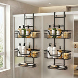 Darrahopens Tools > Tools Storage > Wall Storage Racks Artiss 2X 3 Tier Over The Door Shower Caddy Hanging Bathroom Storage Organizer