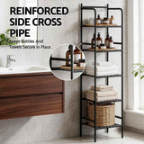 Darrahopens Tools > Tools Storage > Wall Storage Racks Artiss 2X Floor Standing Corner Shower Caddy 5 Tier Bathroom Organizer Black