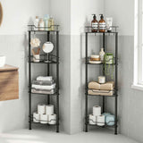 Darrahopens Tools > Tools Storage > Wall Storage Racks Artiss 2x Floor Standing Shower Caddy 4 Tier Rustproof Bathroom Storage