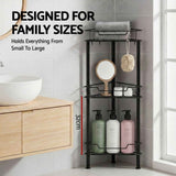 Darrahopens Tools > Tools Storage > Wall Storage Racks Artiss 2x Floor Standing Shower Caddy 4 Tier Rustproof Bathroom Storage