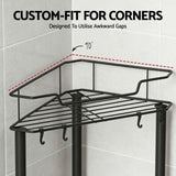 Darrahopens Tools > Tools Storage > Wall Storage Racks Artiss 2x Floor Standing Shower Caddy 4 Tier Rustproof Bathroom Storage