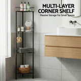 Darrahopens Tools > Tools Storage > Wall Storage Racks Artiss 2x Floor Standing Shower Caddy 4 Tier Rustproof Bathroom Storage