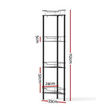 Darrahopens Tools > Tools Storage > Wall Storage Racks Artiss 2x Floor Standing Shower Caddy 4 Tier Rustproof Bathroom Storage