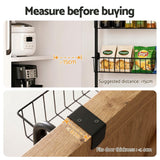 Darrahopens Tools > Tools Storage > Wall Storage Racks Artiss 2x Over Door Storage Pantry Organiser 6-Tier Metal Hanger Hook Black