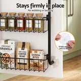 Darrahopens Tools > Tools Storage > Wall Storage Racks Artiss Over Door Storage Hanger Pantry 6-Tier Metal Hook Hanging Organiser Black