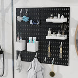 Darrahopens Tools > Tools Storage > Wall Storage Racks CARLA HOME Pegboard Wall Organizer Kit – 2 Black Modular Pegboards with 10 Accessories for Office, Gaming & Home Storage