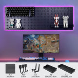 Darrahopens Tools > Tools Storage > Wall Storage Racks CARLA HOME Pegboard Wall Organizer Kit with 3 Modular Black Panels & 17 Accessories for Gaming, Office & Craft Storage
