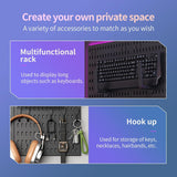 Darrahopens Tools > Tools Storage > Wall Storage Racks CARLA HOME Pegboard Wall Organizer Kit with 3 Modular Black Panels & 17 Accessories for Gaming, Office & Craft Storage