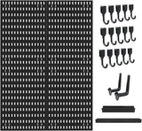 Darrahopens Tools > Tools Storage > Wall Storage Racks CARLA HOME Pegboard Wall Organizer Kit with 4 Modular Black Pegboards & 19 Accessories for Gaming, Office & Craft Storage (Black)