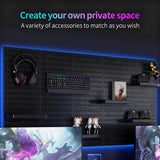 Darrahopens Tools > Tools Storage > Wall Storage Racks CARLA HOME Pegboard Wall Organizer Kit with 4 Modular Black Pegboards & 19 Accessories for Gaming, Office & Craft Storage (Black)
