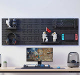 Darrahopens Tools > Tools Storage > Wall Storage Racks CARLA HOME Pegboard Wall Organizer Kit with 4 Modular Black Pegboards & 19 Accessories for Gaming, Office & Craft Storage (Black)