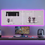 Darrahopens Tools > Tools Storage > Wall Storage Racks CARLA HOME Pegboard Wall Organizer Kit with 4 Modular Black Pegboards & 19 Accessories for Gaming, Office & Craft Storage (White)