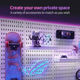 Darrahopens Tools > Tools Storage > Wall Storage Racks CARLA HOME Pegboard Wall Organizer Kit with 4 Modular Black Pegboards & 19 Accessories for Gaming, Office & Craft Storage (White)