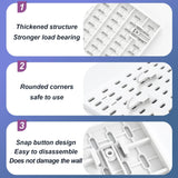 Darrahopens Tools > Tools Storage > Wall Storage Racks CARLA HOME Pegboard Wall Organizer Kit with 4 Modular Black Pegboards & 19 Accessories for Gaming, Office & Craft Storage (White)