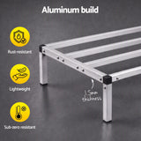 Darrahopens Tools > Tools Storage > Wall Storage Racks Giantz 122x51cm Aluminum Dunnage Rack Heavy Duty Kitchen Storage Platform In Australia - Darrahopens