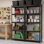 Darrahopens Tools > Tools Storage > Wall Storage Racks Giantz 2-Rack Garage Shelving 1.6X0.8m MDF Warehouse Shelves Storage Rack Black In Australia - Darrahopens