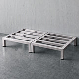 Darrahopens Tools > Tools Storage > Wall Storage Racks Giantz 35x35cm Dunnage Rack 2-Pack Stainless Steel Kitchen Floor Stand In Australia - Darrahopens