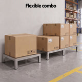 Darrahopens Tools > Tools Storage > Wall Storage Racks Giantz 35x35cm Dunnage Rack 2-Pack Stainless Steel Kitchen Floor Stand In Australia - Darrahopens